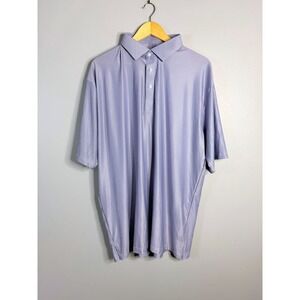 Collars & Co Featherweight Mens 2X‎ Large Blue Short Sleeve Polo Shirt